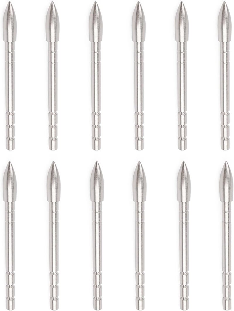Yls Archery Field Points 85/100/120 Grain Insert Points Archery Bullet Points Target Practice Tips for ID 4.2mm Shaft(Pack of 12) - Image 1